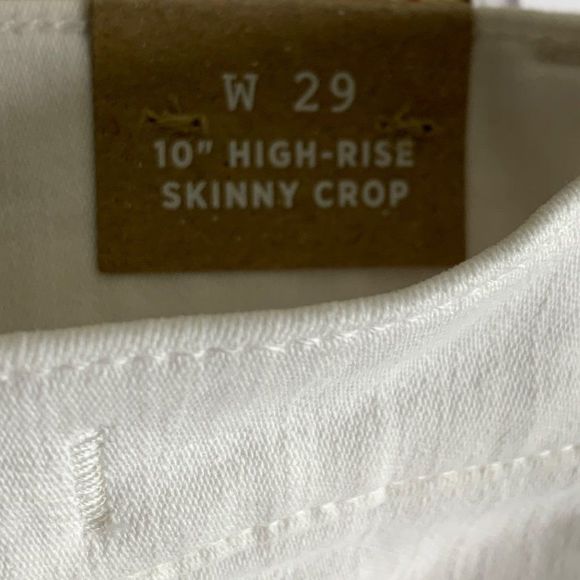 MADEWELL Women White 10" High Rise Skinny Crop Jeans Sz 29 AJ152 $135 NWT - Picture 11 of 14